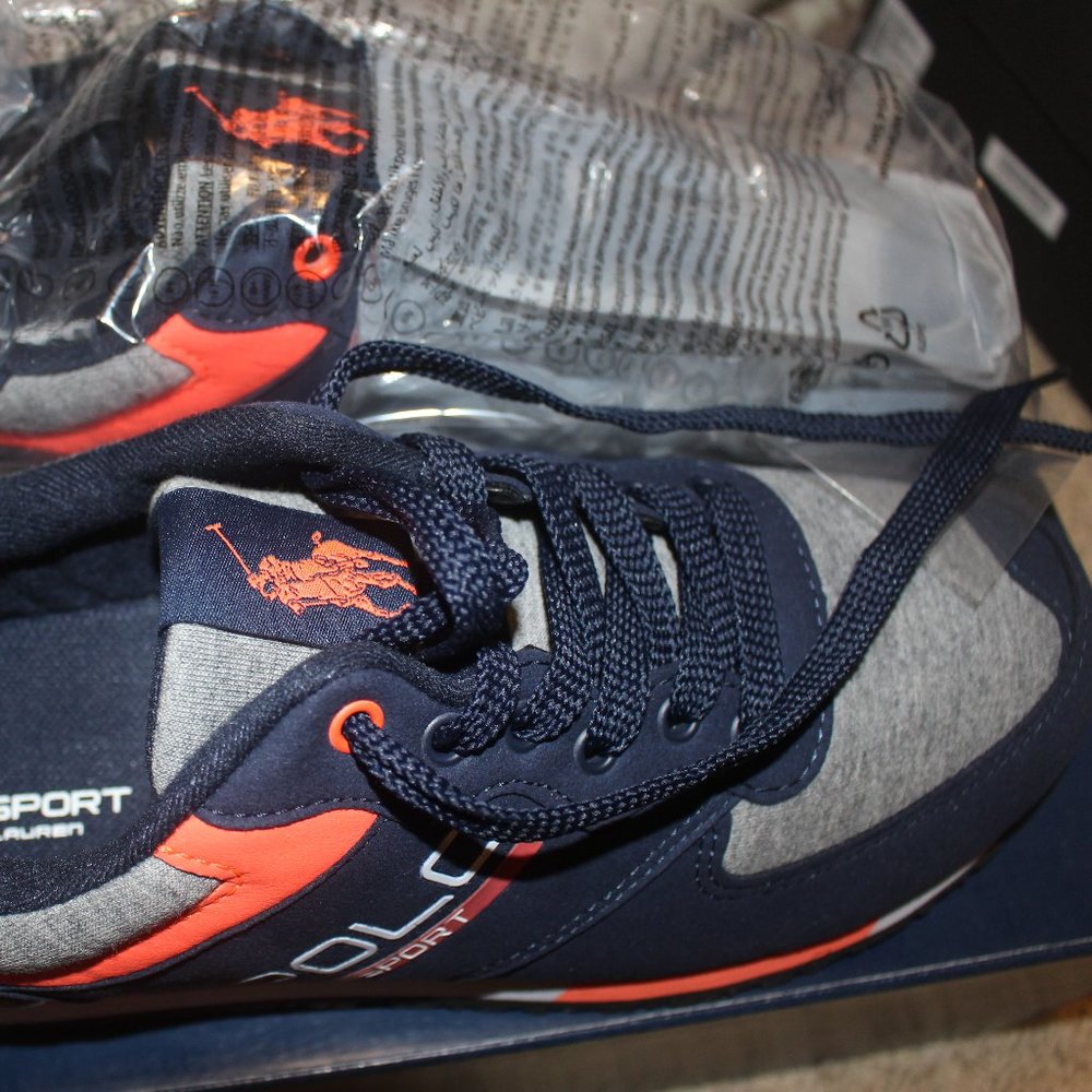 NEW Polo Ralph Lauren Sport Sneaker Navy 10D